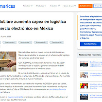 MercadoLibre aumenta capex en logstica de comercio electrnico en Mxico
